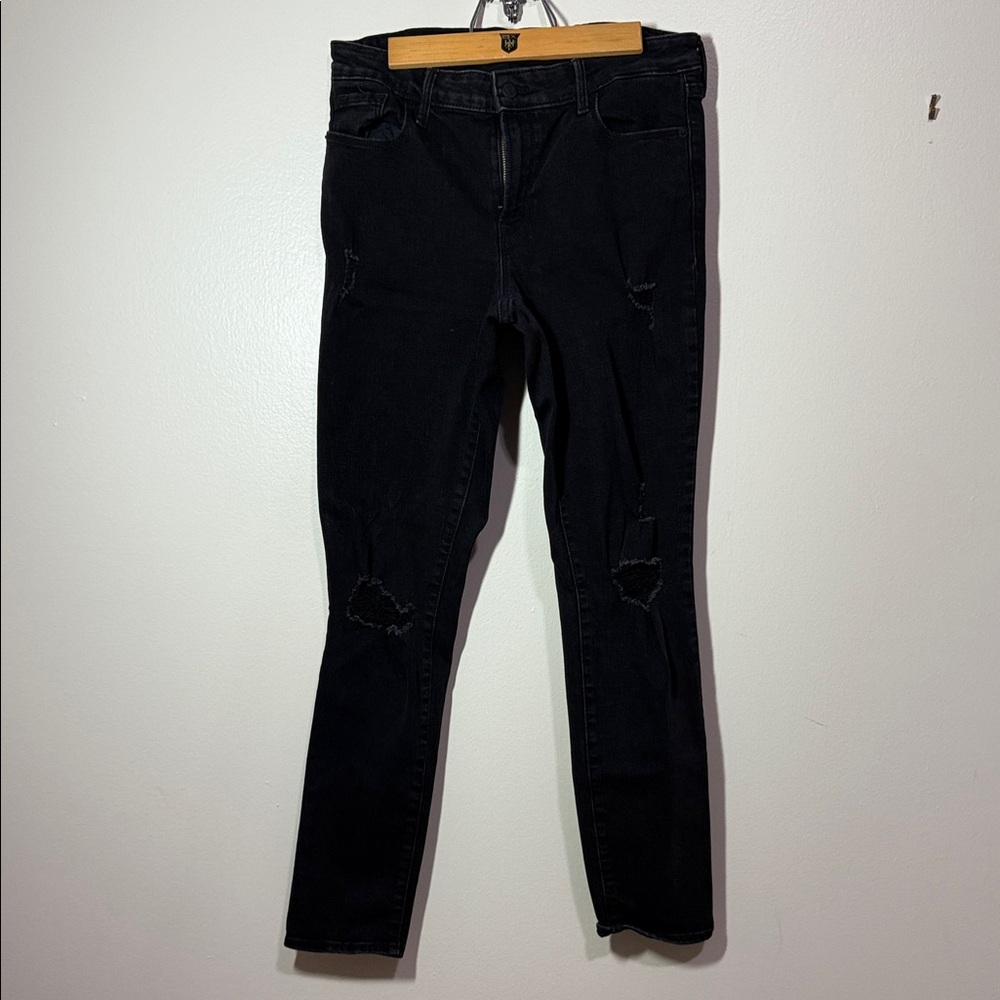 Old Navy Women's Black Mid-Rise Pop Icon Skinny Jeans